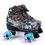 Miniatura: 2022 Unisex Roller Skates Gray Double Row Skating Shoes with Luminous Wheels