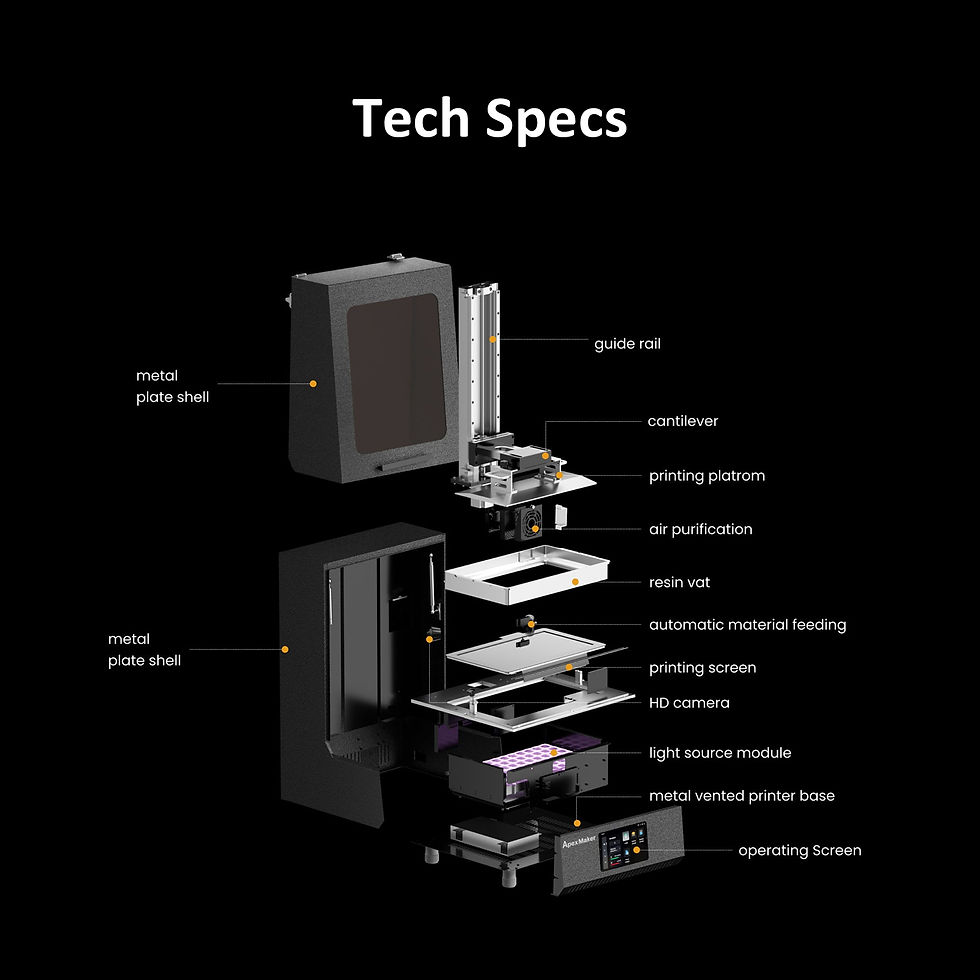 Thumbnail: Apex Maker X1 3D Printer 16 inch UV LCD Light Curing Resin