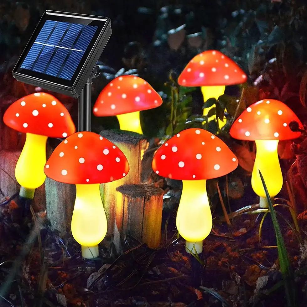 תמונה ממוזערת: Mushroom Light Garden Night Lamp Outdoor Decor Mushroom Lamp Garden