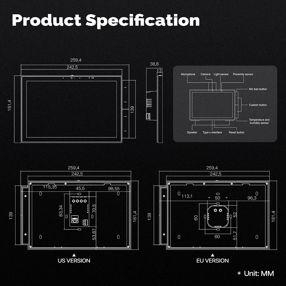 Thumbnail: Smart Home Control Panel Max 10.1inch Touch Screen Bluetooth Built-in Intercom