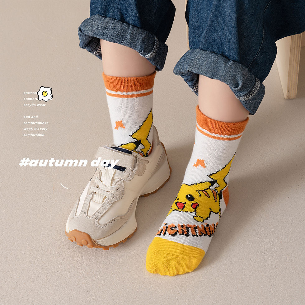 Miniatura: Pikachu Kids Socks Kawaii Children Cotton for Girls and Boys Gifts