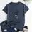 Миниатюра: Women's Cotton T-shirt Fashion Graphic T Shirts Summer Short Sleeve Female