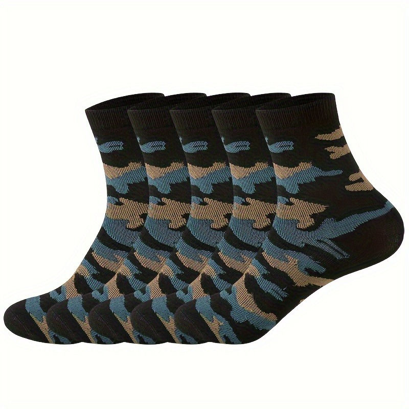 Miniatura: Camouflage Crew Socks Breathable, Anti-Odor, Comfortable Polyester Blend