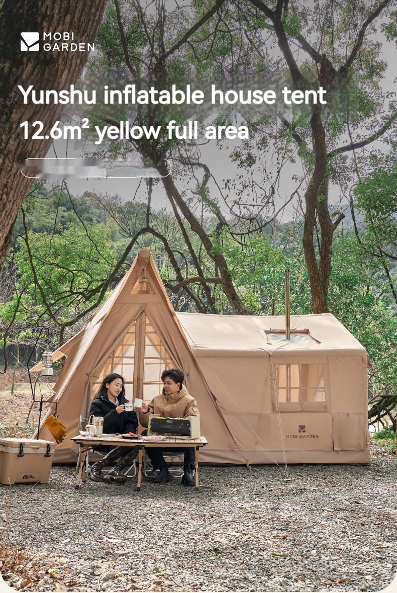 Thumbnail: Cloud Villa Portable Inflatable Tent Large Space Family House Winter Hut Cabin 4