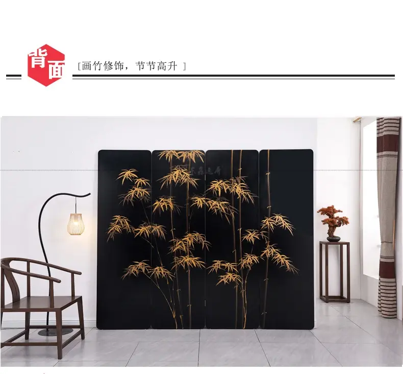 תמונה ממוזערת: Character Landscape Screen Ancient Chinese Style Hand Painted Lacquer Painting