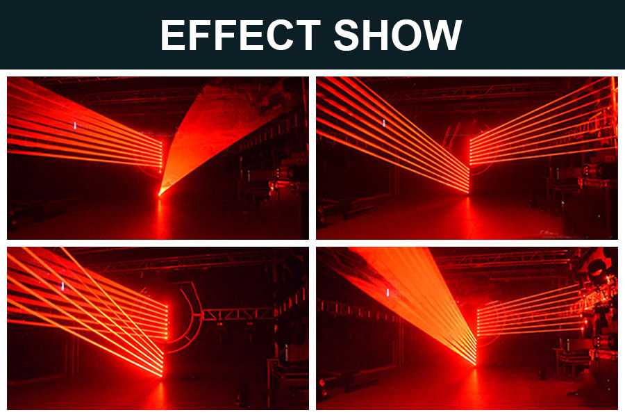 Miniatura: 8 Eyes Moving Head Laser Lights RGB Disco Lighting Wedding Dj Stage Equipment
