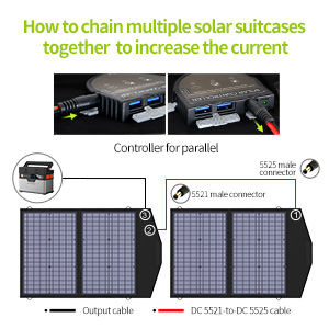섬네일: Solar Charger Portable Waterproof Foldable Solar Panel Camping RV Garden Roof