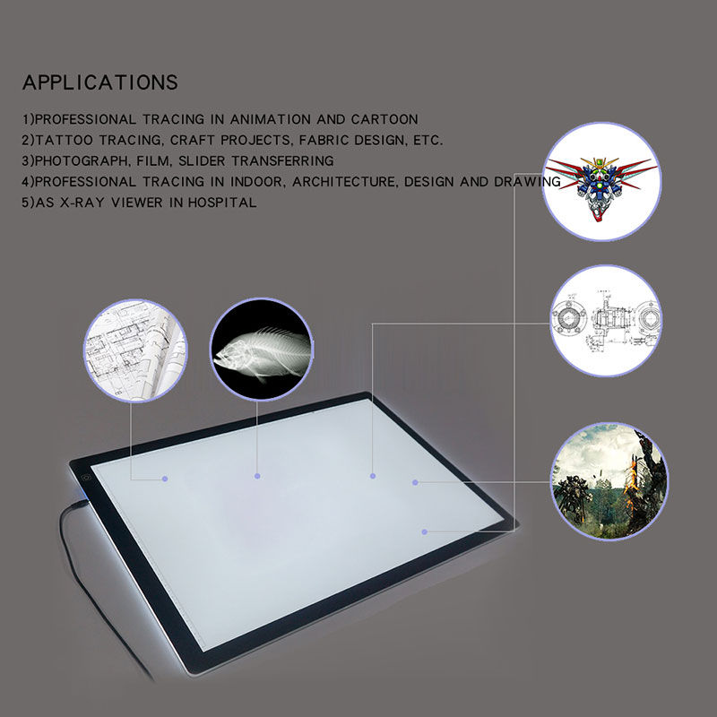 Thumbnail: Drawing Tablet LED Digital Graphics Light light Pad Box Painting Tracing Panel