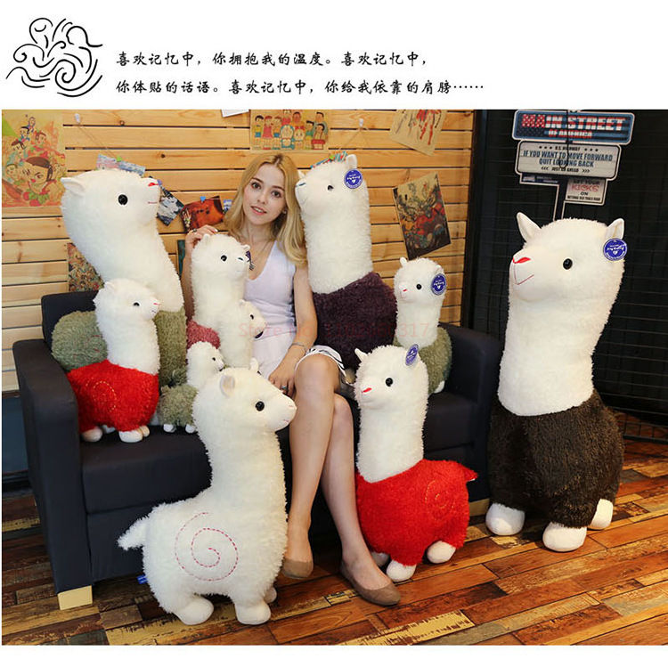 Thumbnail: Alpaca Plush Toy 6 Colors Cute Animal Doll Soft Cotton stuffed doll
