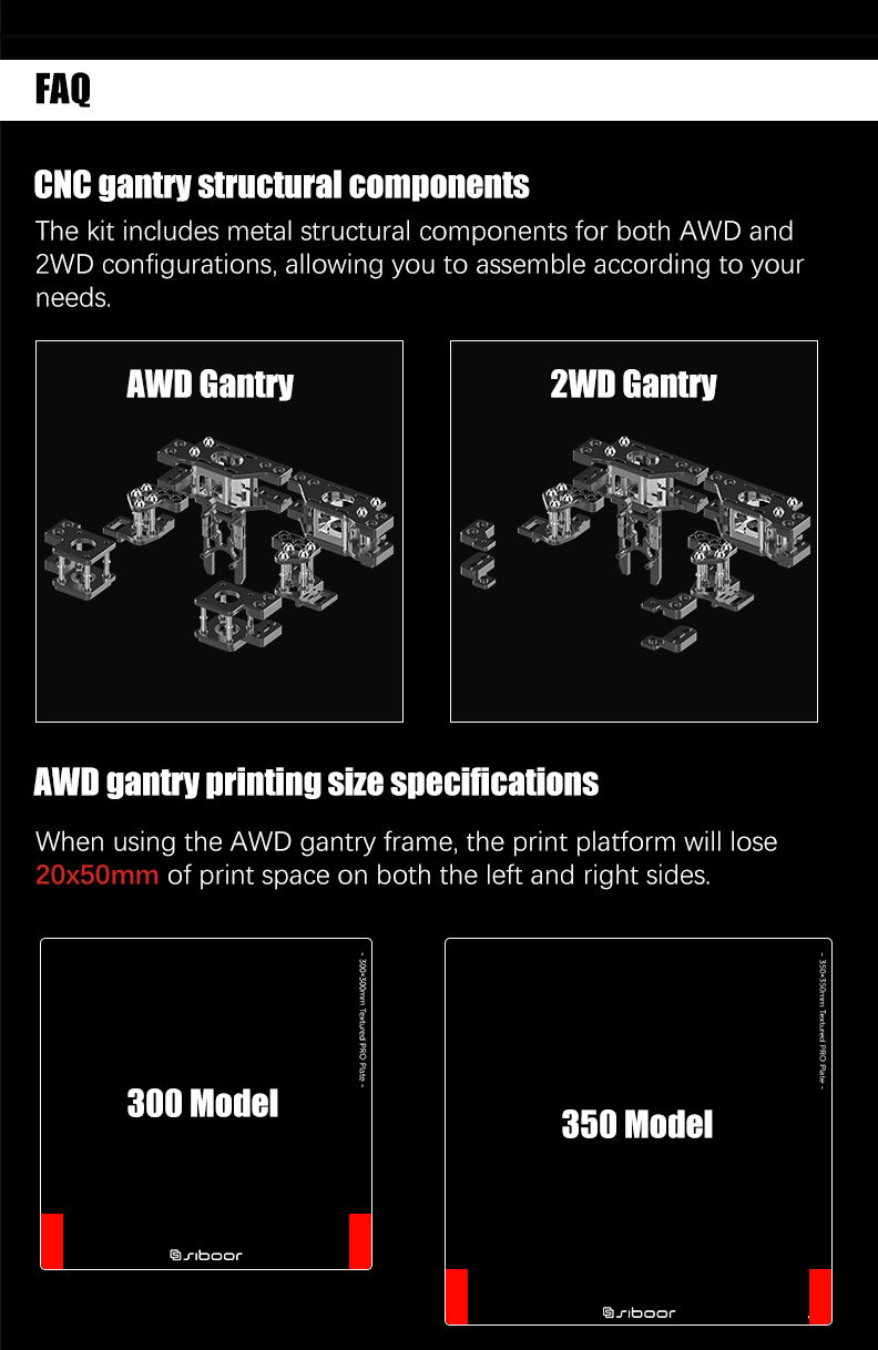 Miniatura: CNC Metal Structure 4AWD CoreXY 3D Printer Upgraded DIY 3D Printer Full Kits
