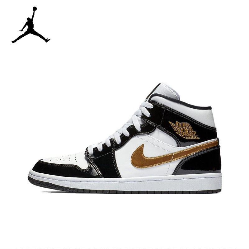 Miniatura: Original Air Jordan 1 Mid "Light Smoke Grey" "Wolf Grey"For Men's Retro Classic