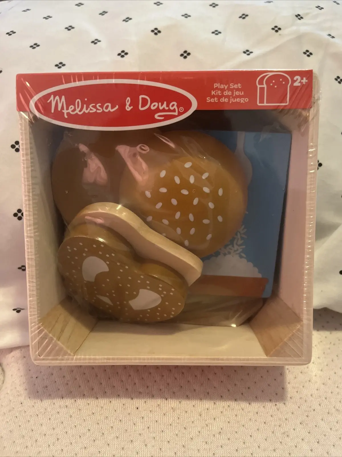 Melissa & Doug Wooden Play Food Groups Bread And Grain Pretend Play Set NEW