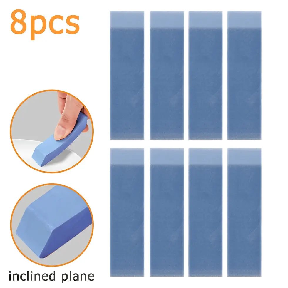 Thumbnail: 10pcs Easy Limescale Eraser Bathroom Glass Rust Remover Rubber Eraser