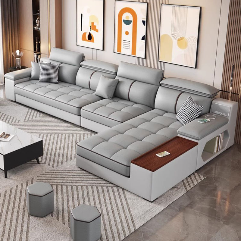 Thumbnail: Sofa Sectional Recliner Couch Corner Sofa Leather Hotel Bedroom 