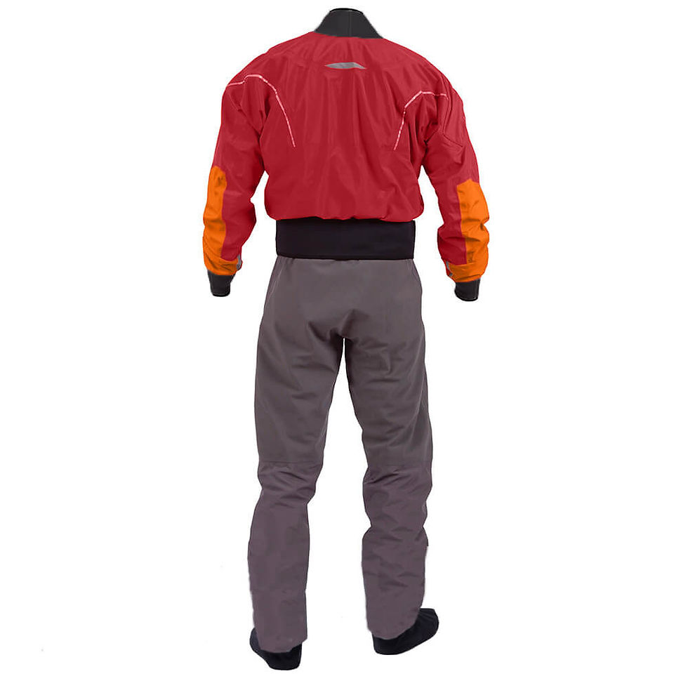 Thumbnail: Waterproof Surfing Dry Suit 4-Layer Fabric Front Zipper Padding Kayaking Drysuit