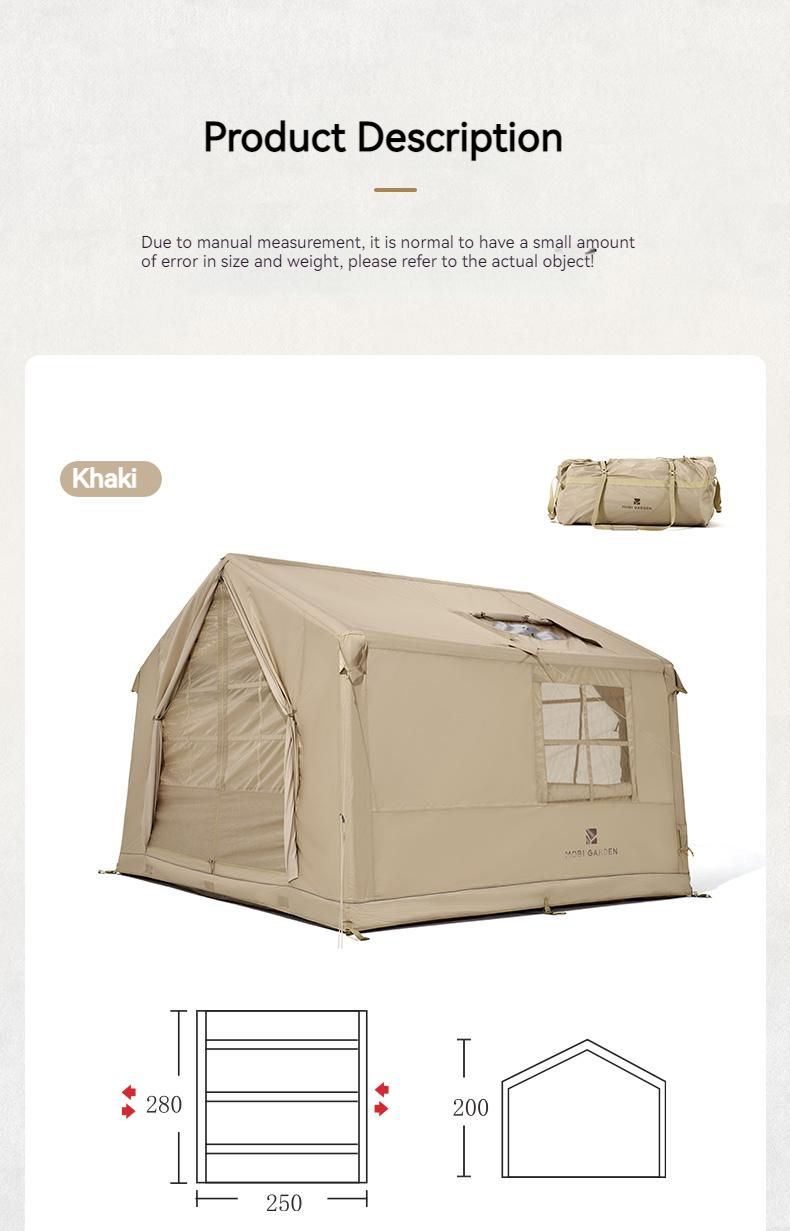 Thumbnail: Cloud Villa Portable Inflatable Tent Large Space Family House Winter Hut Cabin 4