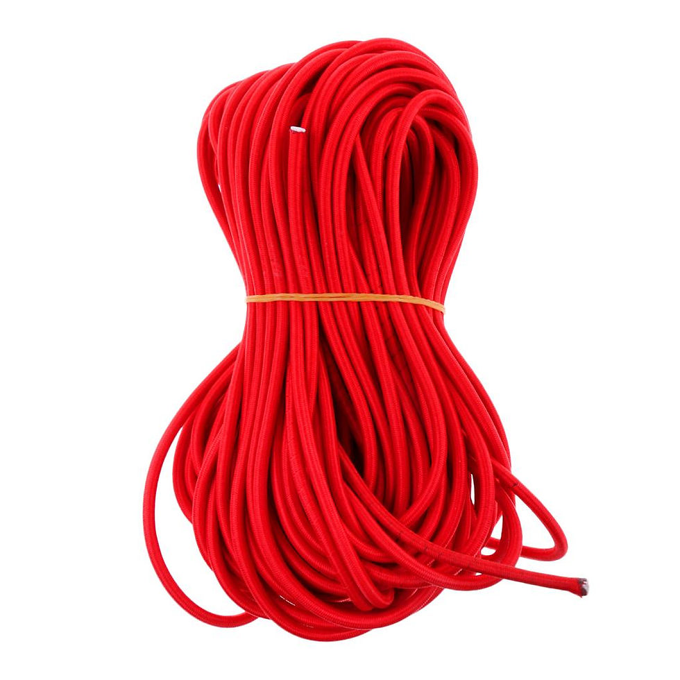 Thumbnail: Elastic Shock Cord 6mm Red Heavy Duty Elastic Bungee Rope Shock Cord Tie Down