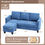 Miniaturbild: Linen Fabric Movable Small Couch Apartments Living Room and Office Furniture