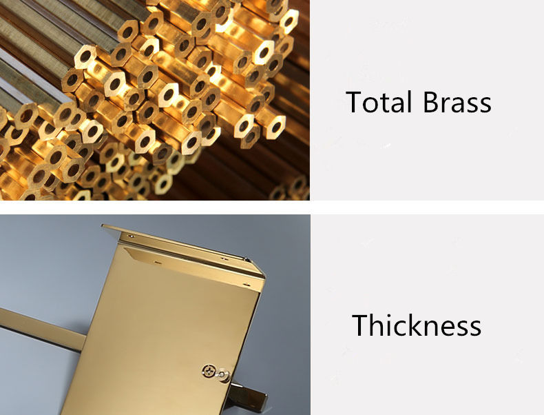 Thumbnail: Bathroom Shelf with Towel Bar White Marble Gold Shampoo Holder Brass Storage