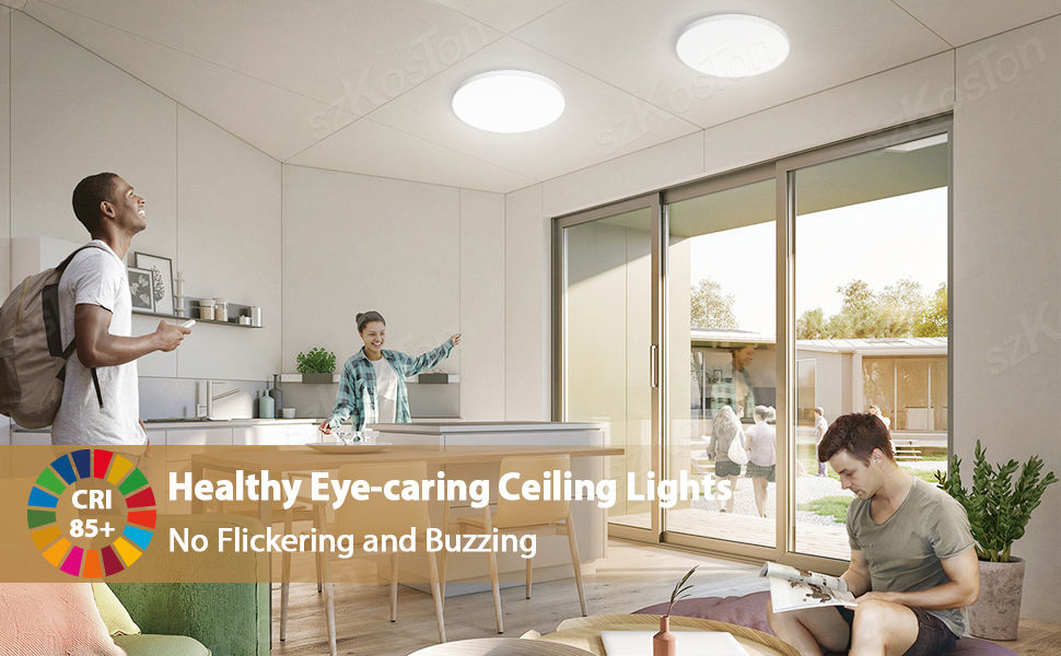 Miniatura: 14inch Ultra Thin LED Ceiling Lamp White Warm LED Lights Room 