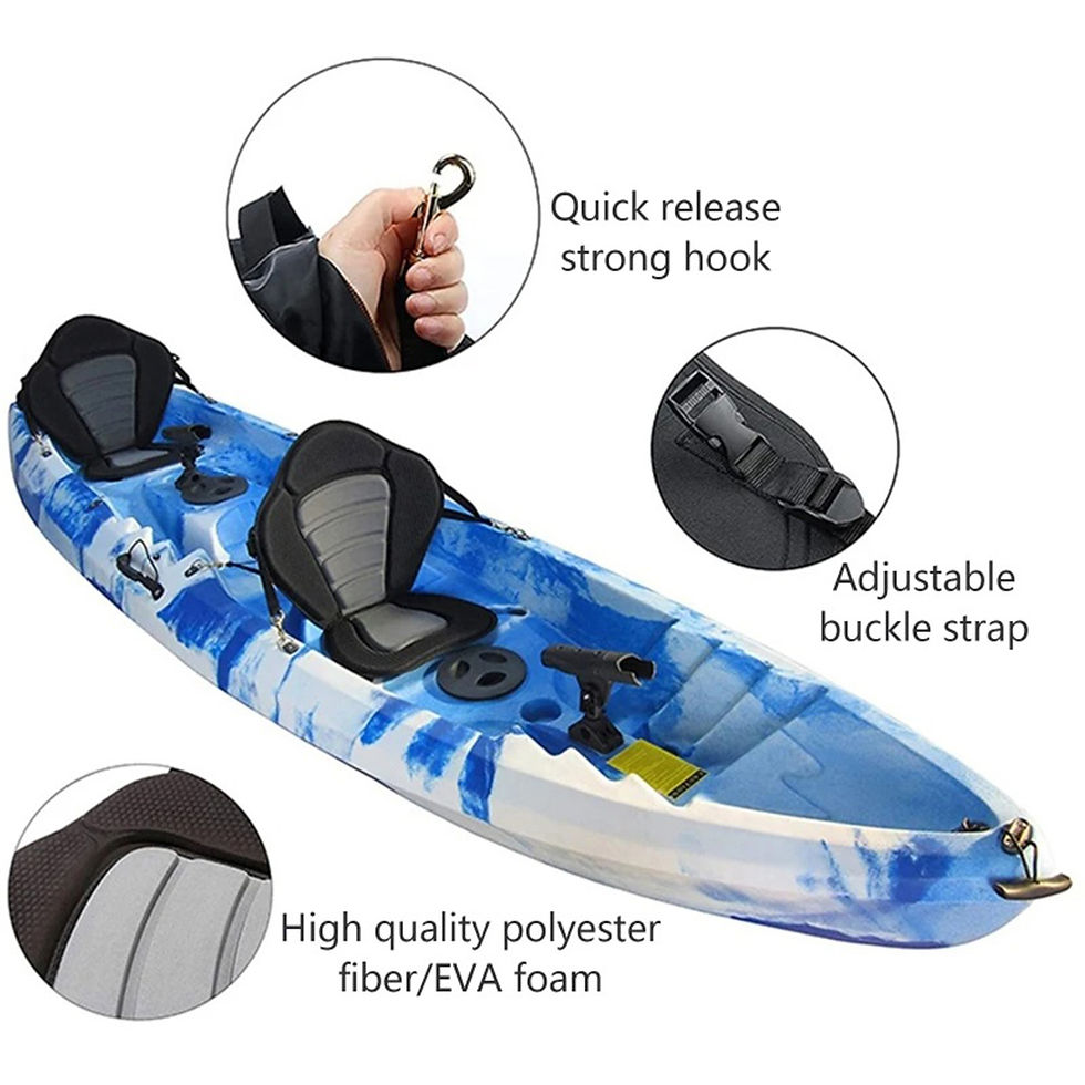 サムネイル： Kayak Paddle Board Adjustable Non-Slip Backrest Seat Rowboats Fishing Canoeing