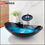 Thumbnail: Blue Tempered Glass Basin Deck Mounted Vessel Control Waterfall Water Mixer Taps