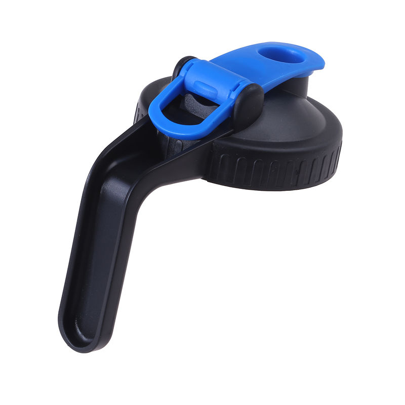 Thumbnail: Mason Jar Lids with Handle Unlined Ribbed Plastic Cup Lid Regular Mouth Mason