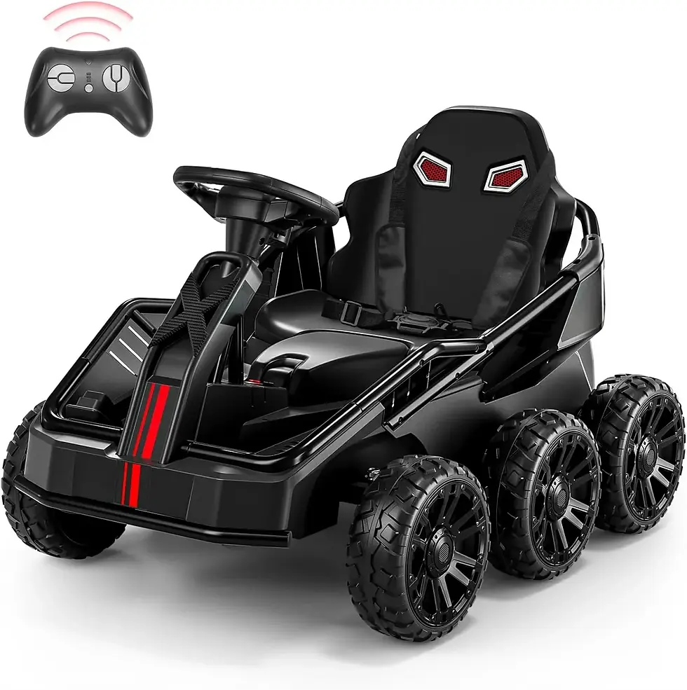 ภาพขนาดย่อ: 24V Go Karts, 5.9MPH Powerful Electric Car, 4WD/2WD Switch, Parent Remote