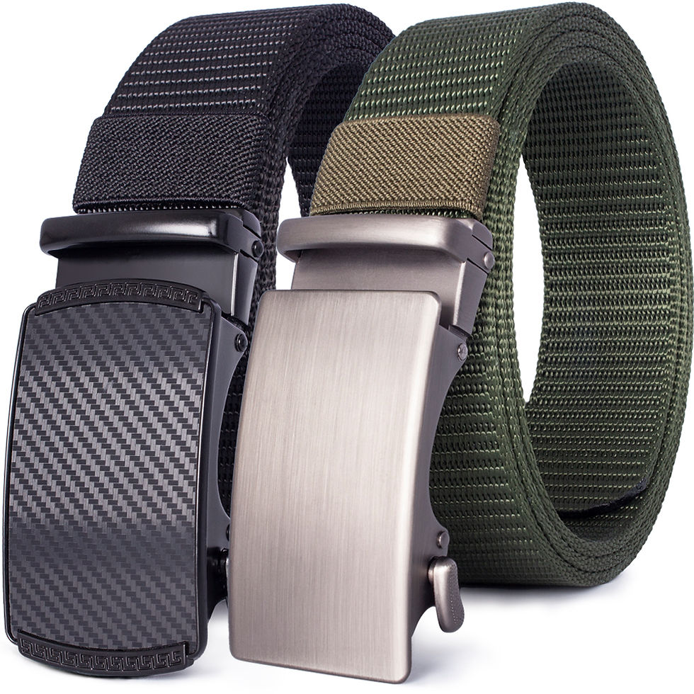 Миниатюра: Nylon Belt Automatic Buckle Luxury Breathable Belt Metal Canvas Belt