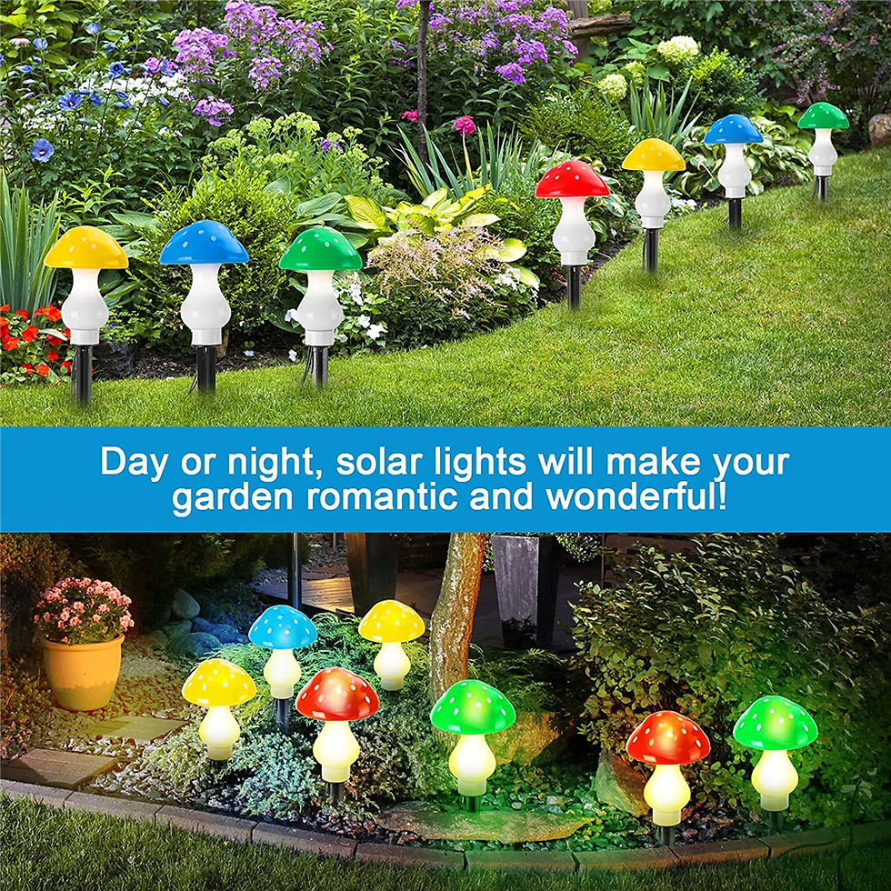 תמונה ממוזערת: Mushroom Light Garden Night Lamp Outdoor Decor Mushroom Lamp Garden