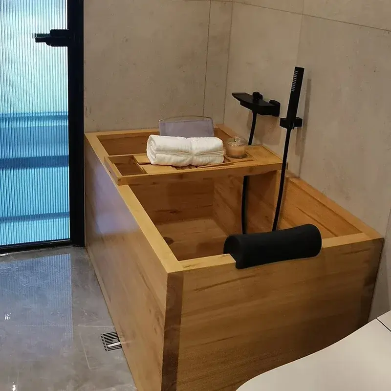 Thumbnail: Wooden Bath Barrel Oak Bath Barrel Solid Wood Custom Cubetas Bathroom Products