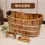 Thumbnail: Portable Bathtub Adult Spa Bath Basin Sauna Indoor Wooden Barrel Spa Product