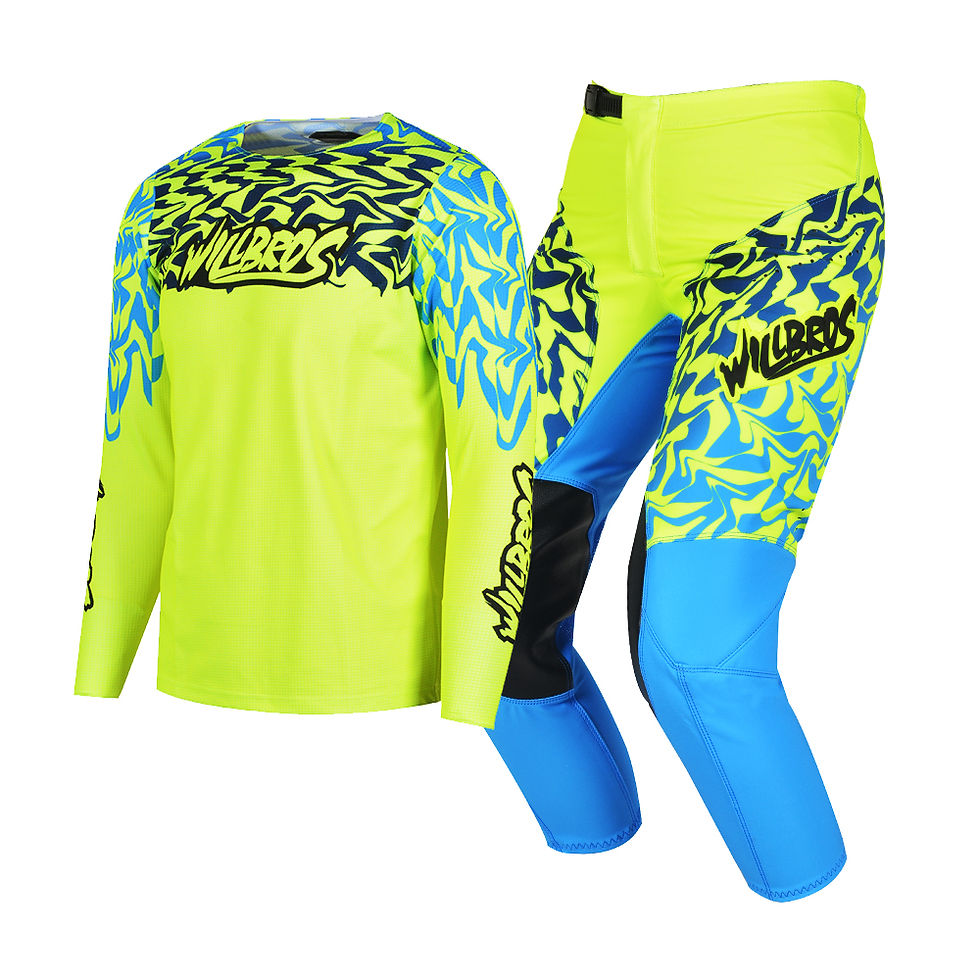 Miniatura: Moto Cross Jersey Pants Gear Set Youth Child Outfit Motocross 
