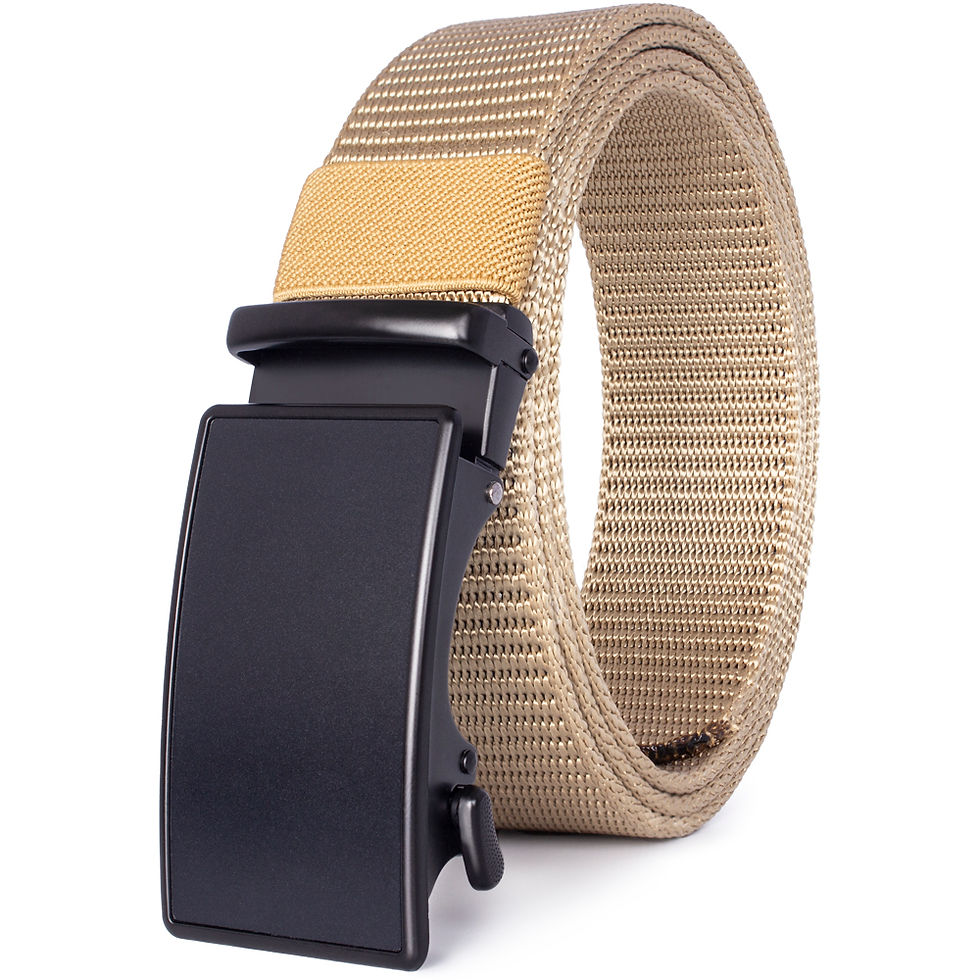 Миниатюра: Nylon Belt Automatic Buckle Luxury Breathable Belt Metal Canvas Belt