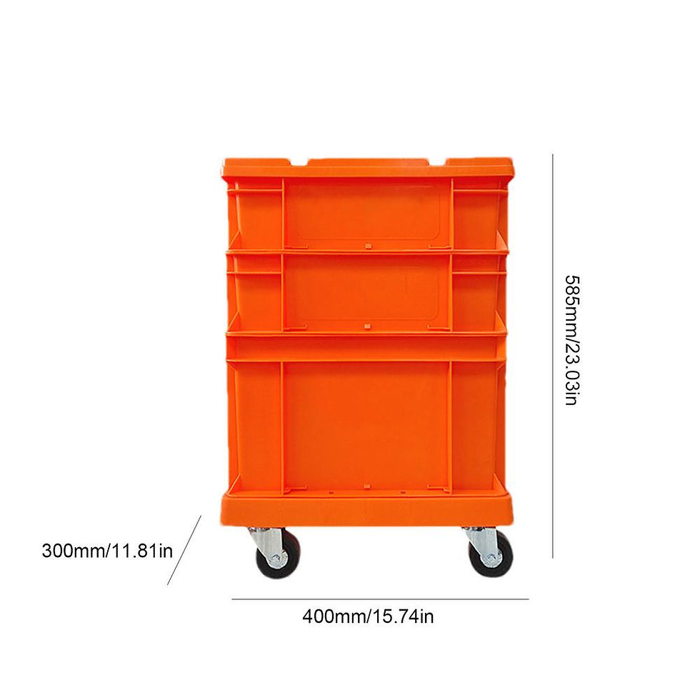 Miniature : Wheeled Storage Box Industrial Style Stackable Storage Box Outdoor Camping