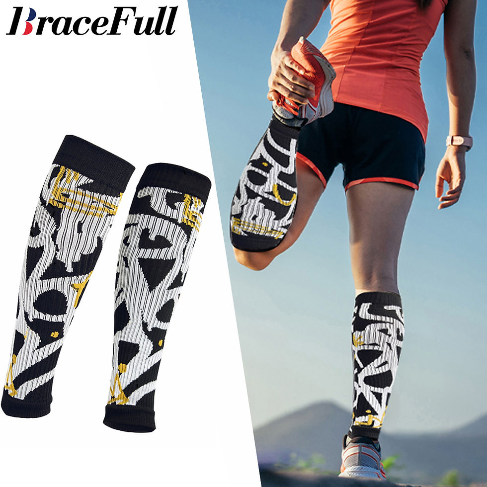 Compression Sleeve, Sleeves Legs Comfortable Secure Footless Socks Fitness