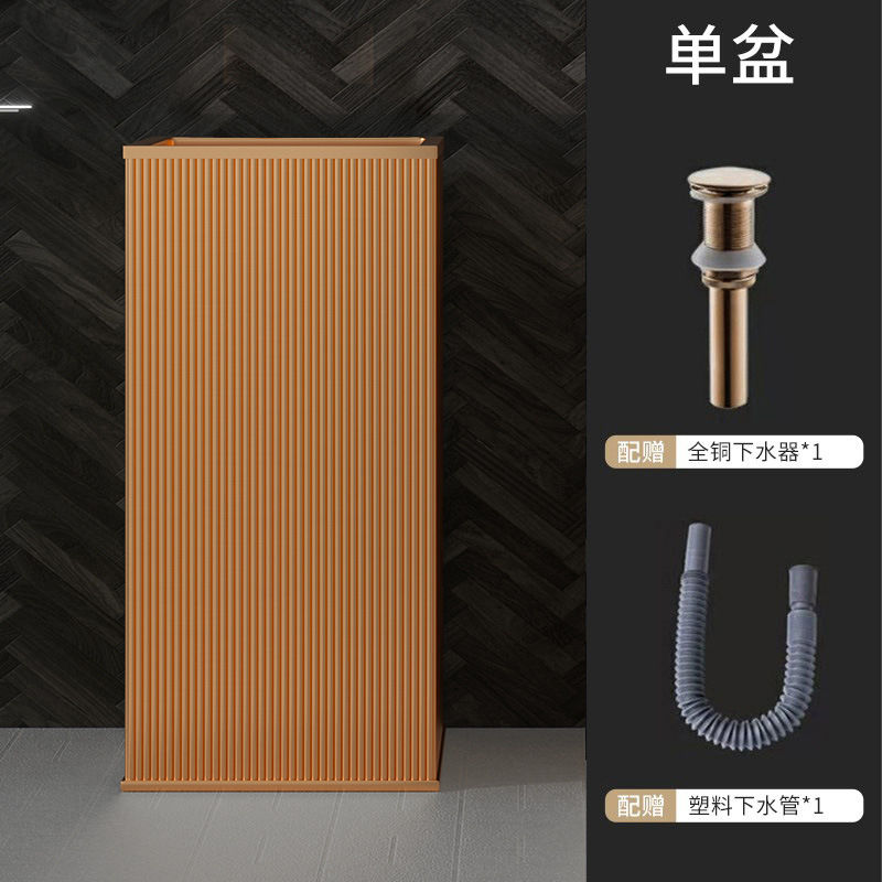 Thumbnail: Modern Floor standing Wash Square Hand basin Stainless steel Lavabo