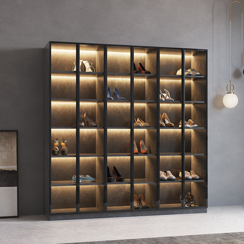 Thumbnail: Narrow Vertical Shoe Cabinet Multi Layer Shoe Cabinets Organizer Storage