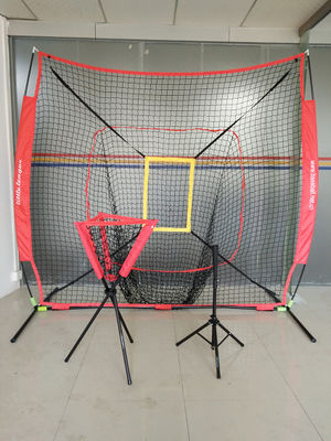 Portable Softball Batting Tee Adjustable Practice Training Hitting Training Net