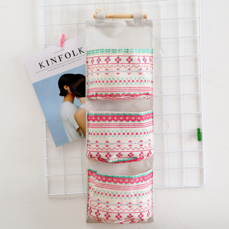 サムネイル： 3 Grids Closet Wardrobe Hanging Organizer Storage Bag Socks