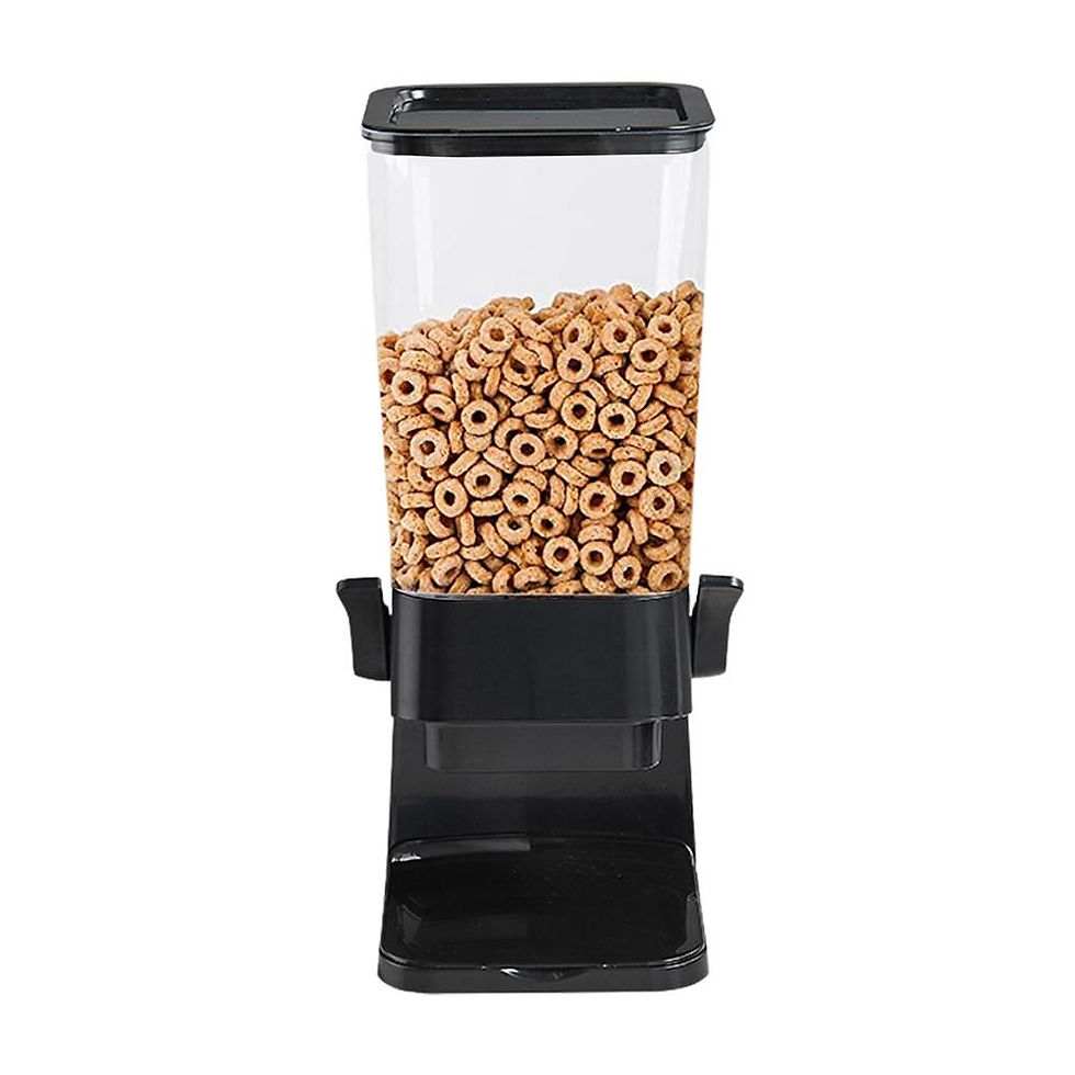 Thumbnail: Countertop Cereal Dispenser Easy Flow Storage Jar Air Tight Seal Rice Container