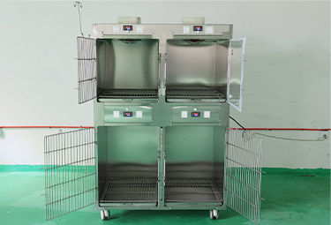 Thumbnail: Stainless Steel Pet Shop Dog Cat Animal & Veterinary Pet Cages Carriers Houses