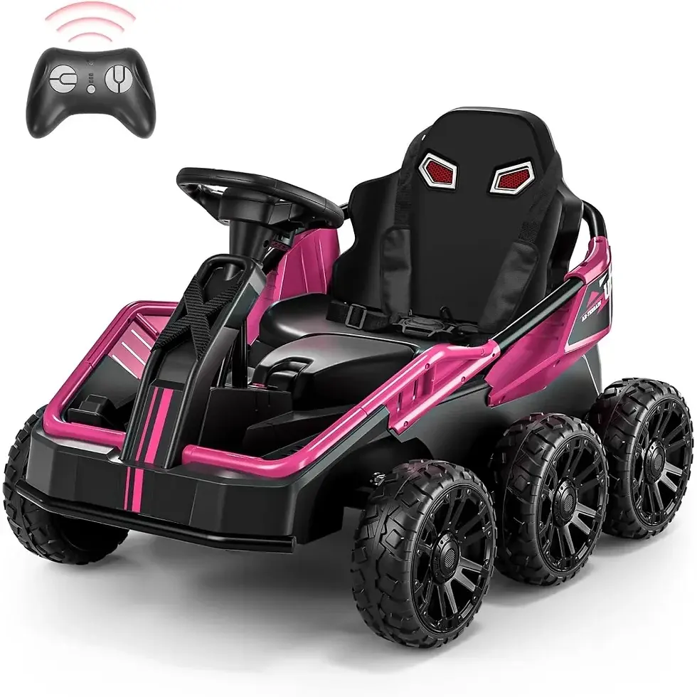ภาพขนาดย่อ: 24V Go Karts, 5.9MPH Powerful Electric Car, 4WD/2WD Switch, Parent Remote