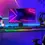 ภาพขนาดย่อ: Hexagon Led Garage Light Ceiling Lights Color Change Dimmable Gaming Wall
