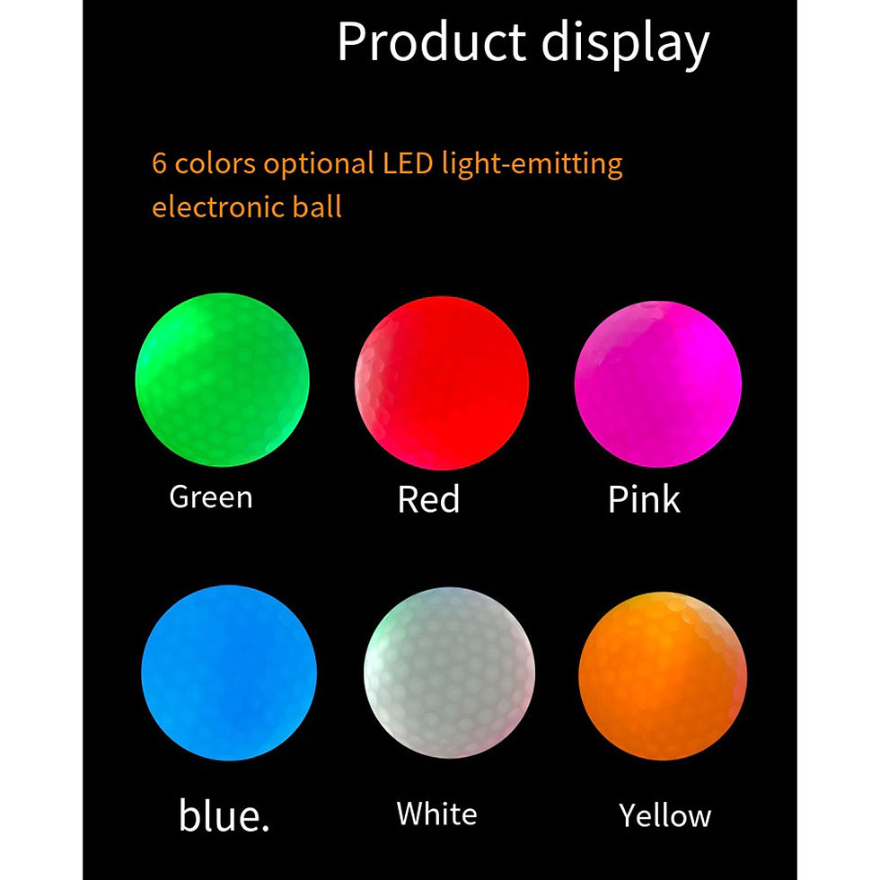 Thumbnail: Glow Golf Balls for Night Sports,Luminous Golf LED Ball Glowing in The Dark