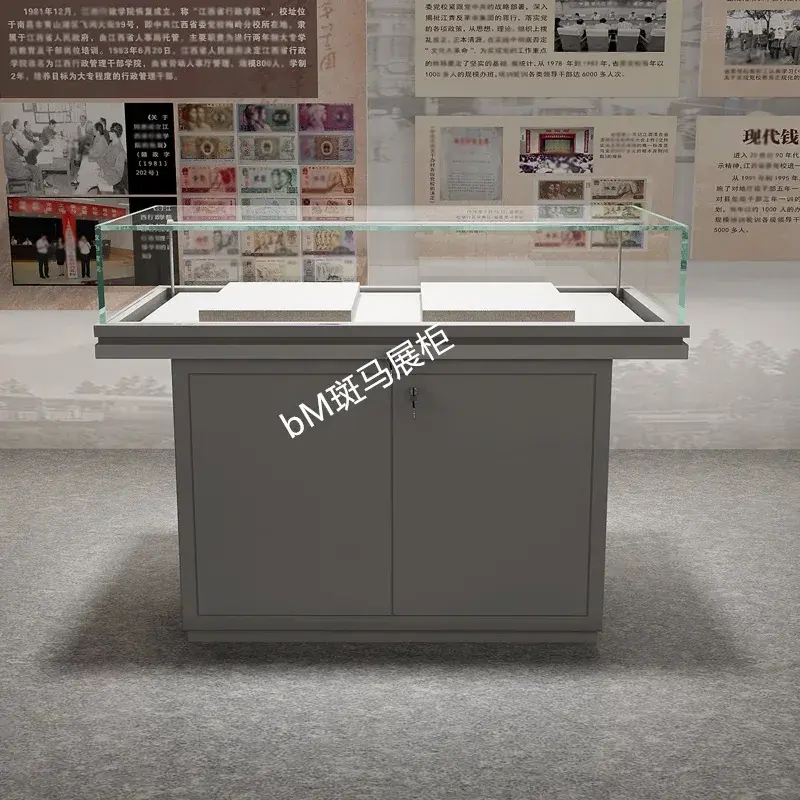 Thumbnail: Showcase Calligraphy Painting Glass Display Hall Memorial Display Cabinet