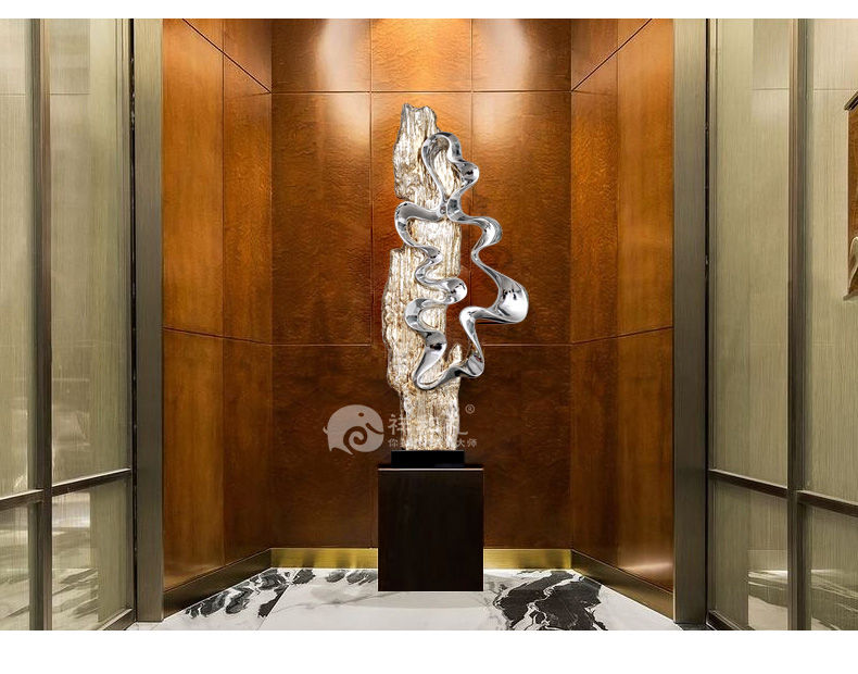 Miniatura: Entrance Decoration Hotel Lobby Floor Sculpture Large Abstract Crafts