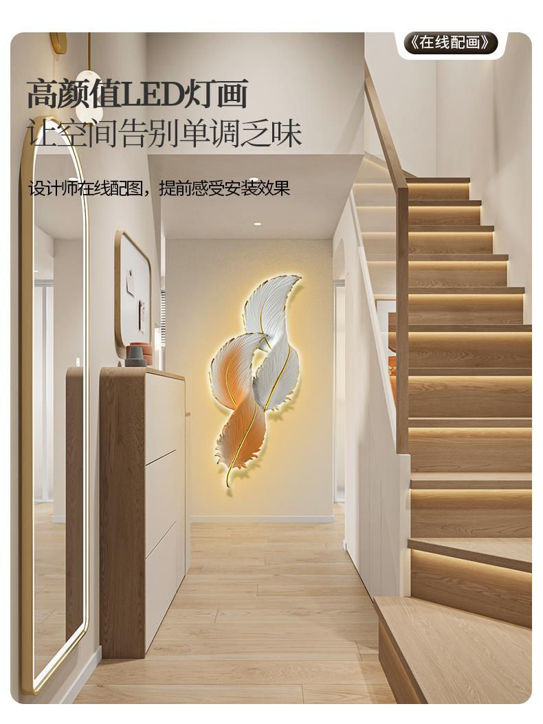 الصورة المصغرة: Modern Creative Wall Decoration Mural Lighting Wall Bedroom Study LED Wall Lamp