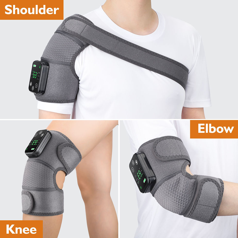Thumbnail: Electric Vibration Thermal Heated Knees Pads, Rheumatoid Arthritis Massager