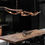 ภาพขนาดย่อ: Restaurant Chandeliers Italian Designer Bar Light Luxury Stainless Steel Lamps